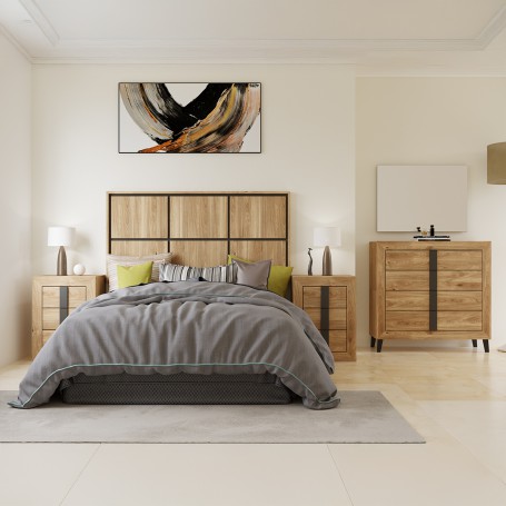 COMPOSICIÓN DE DORMITORIO H12 - ANDALUZA DE MUEBLES