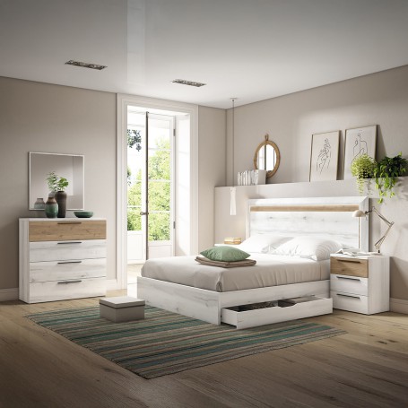 COMPOSICIÓN DE DORMITORIO H30 - ANDALUZA DE MUEBLES