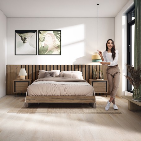 COMPOSICIÓN DE DORMITORIO H49 - ANDALUZA DE MUEBLES