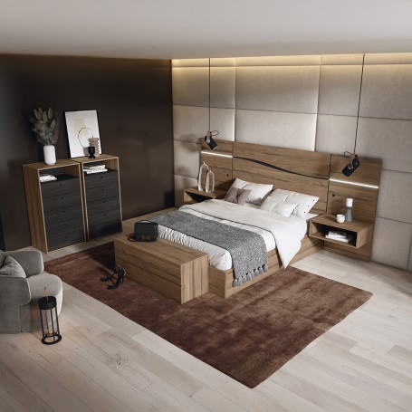 COMPOSICIÓN DE DORMITORIO H69- ANDALUZA DE MUEBLES