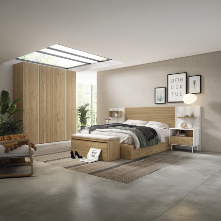 COMPOSICIÓN DE DORMITORIO H74 - ANDALUZA DE MUEBLES