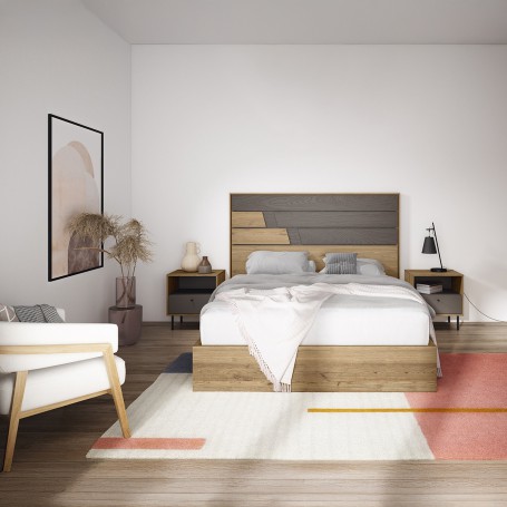 COMPOSICIÓN DE DORMITORIO H82 - ANDALUZA DE MUEBLES