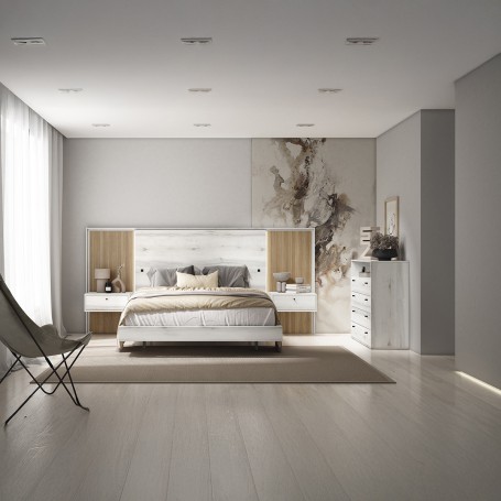 COMPOSICIÓN DE DORMITORIO H96 - ANDALUZA DE MUEBLES