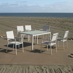 Conjunto de Jardín Córcega - 160x90 / 4 Córcega - ANDALUZA DE MUEBLES