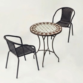Set para Jardín Austin - 60 / 2 Brasil- ANDALUZA DE MUEBLES