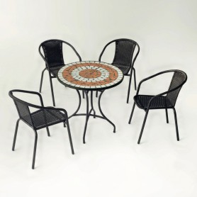 Set para Jardín Málaga - 75 / 4 Brasil - ANDALUZA DE MUEBLES