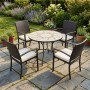 Set para Jardín Bora - 90 / 4 Bahía- ANDALUZA DE MUEBLES