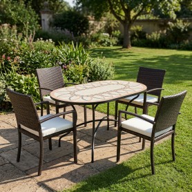 Set para Jardín Bora - 150 / 4 Bahía-  ANDALUZA DE MUEBLES