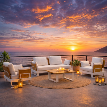 Conjunto para Jardín Dédalo 7- ANDALUZA DE MUEBLES