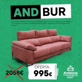 Sofá 4 plazas ANDBUR en superoferta