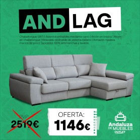 Sofá Chaiselongue ANDLAG en superoferta