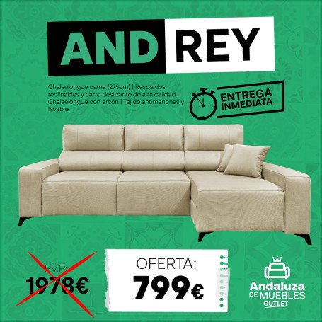 Chaiselongue ANDREY en superoferta - ANDALUZA DE MUEBLES