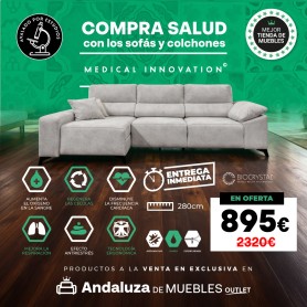 Sofá chaiselongue NANTES en superoferta - ANDALUZA DE MUEBLES